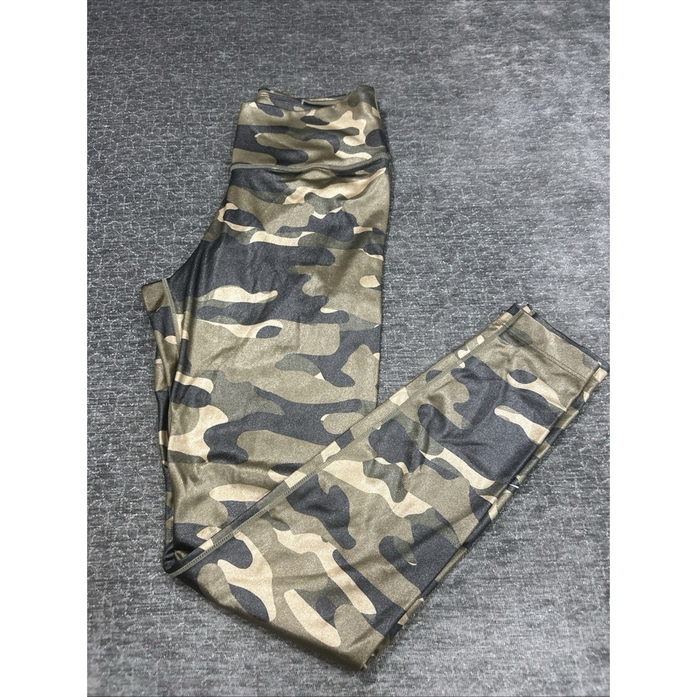 Nike Dri-FIT One Camo Leggings Women Small Olive Black‎ Full Length DD4559-222